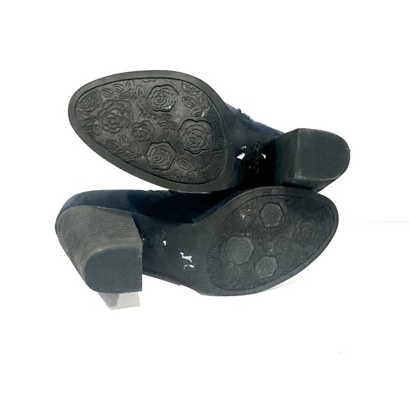 Carlos Santana Navy Blue Hacey Heeled Booties Boots - Picture 10 of 11